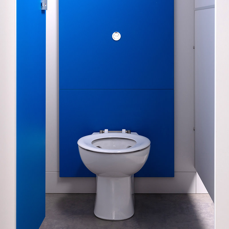 Junior Back-to-Wall Toilet with Blue IPS Panels