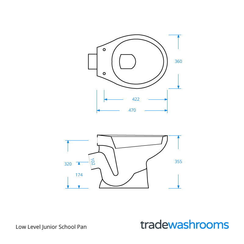 Low Level Junior School Pan - SCWH35PA