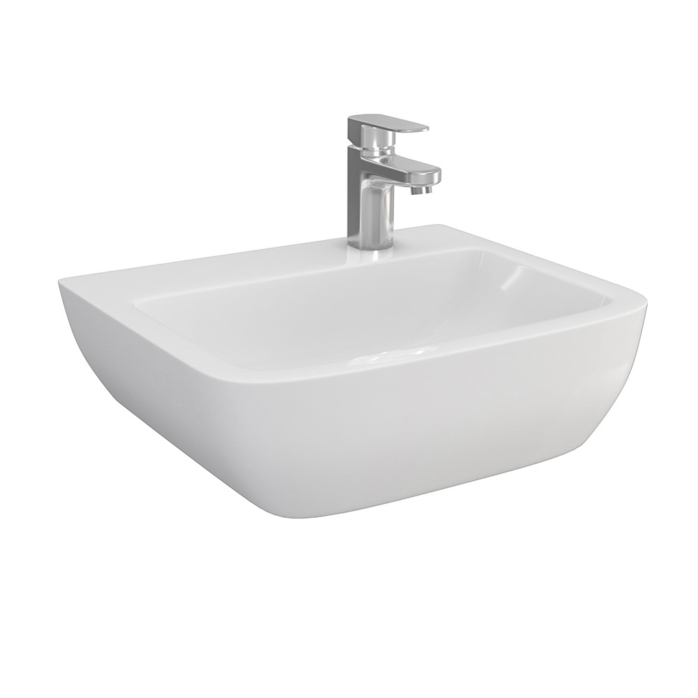 Non-Clinical Wash Hand Basin - 1 Tap Hole RH