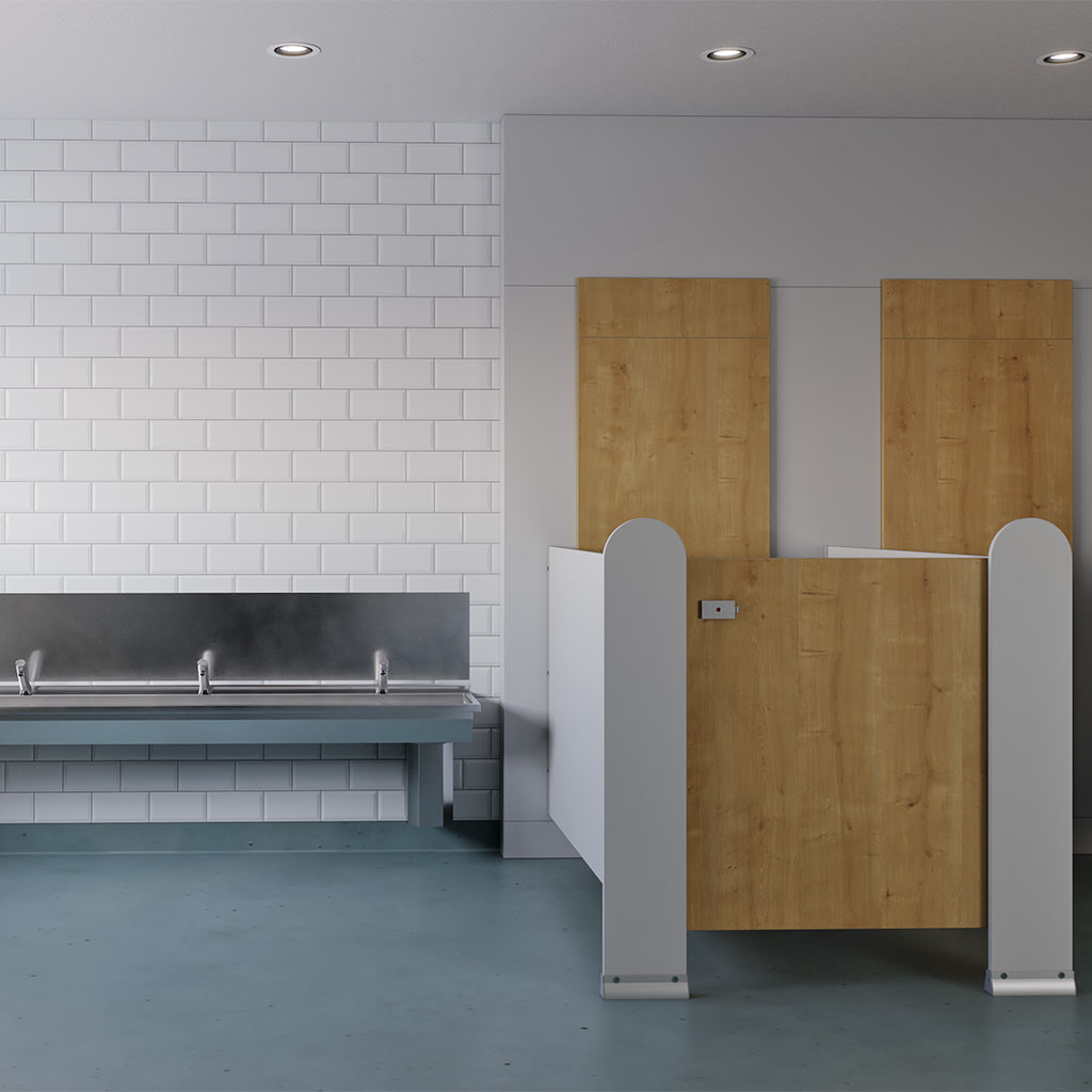 Oak Nursery Toilet with Low-Height Wash Trough
