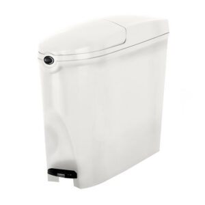 Pedal Sanitary Bin - White
