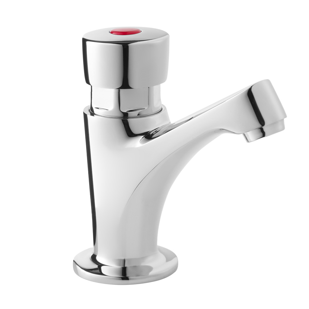 Self-Closing Push Tap with Red Marker - CORM03
