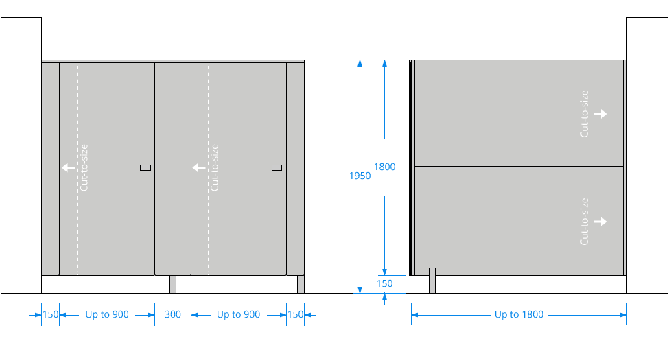 Possible Shower Cubicle Sizes
