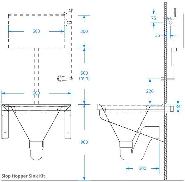 Slop Hopper Sink Kit - HBN DU Slop Hopper Sink Kit - HBN DU