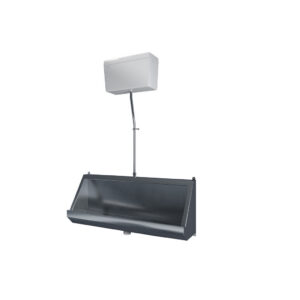 Stainless Steel Urinal - 1200mm Centre Outlet