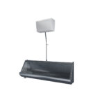 Stainless Steel Urinal - 1500mm Left-Hand Outlet