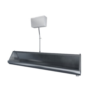Stainless Steel Urinal - 2400mm Right-Hand Outlet