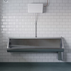 Stainless Steel Urinal Trough and Cistern Pack