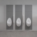 Three Urinal Set with Concealed Cistern