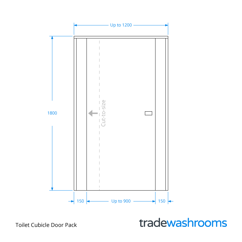 Toilet Cubicle Door Dimensions