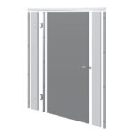 Toilet Cubicle Door Pack - Dust Grey