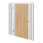 Toilet Cubicle Door Pack - Oak