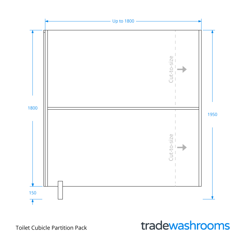 Toilet Cubicle Partition Dimensions