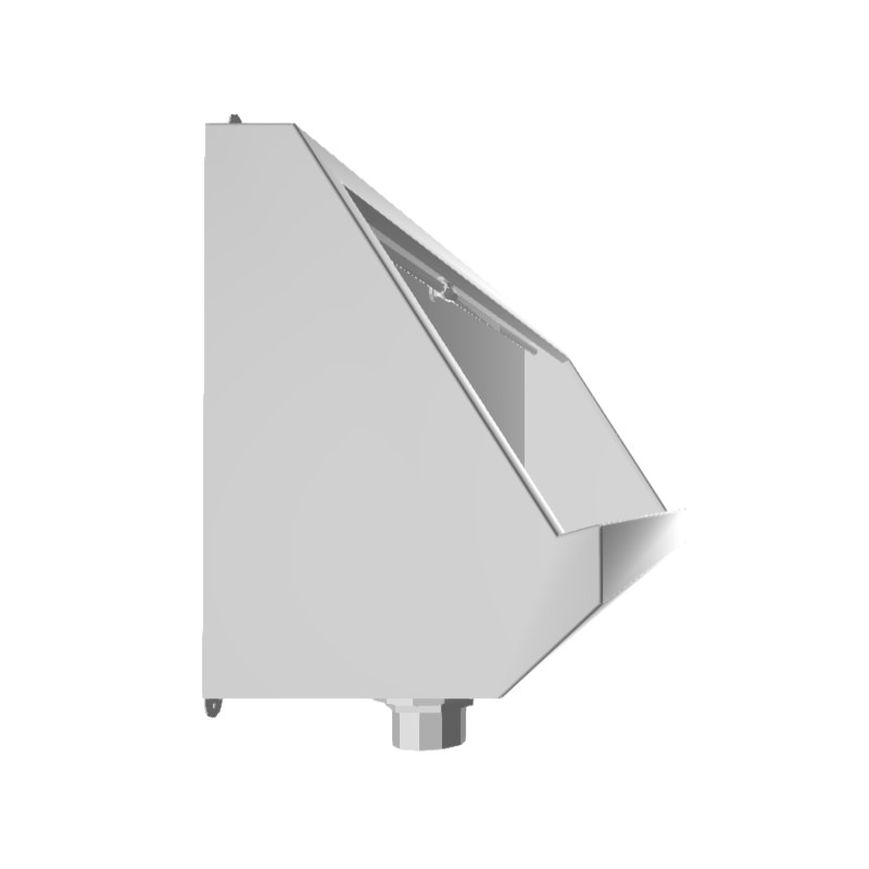 Trough Urinal - Side View