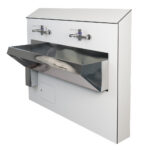 Two-Person Scrub-Up Trough - Half-Height IPS in White