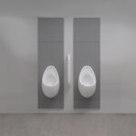 Two Urinal Set with Concealed Cistern