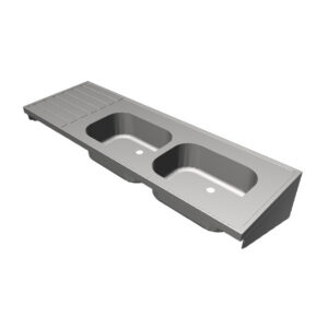 Wall-Mounted Clinical Sink and Drainer Kit - IHSH1800L03KIT