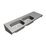 Wall-Mounted Clinical Sink and Drainer Kit - IHSH1800R03KIT