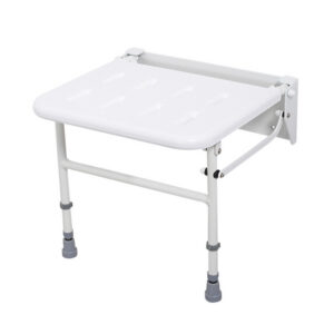 Wall-Mounted Shower Seat - Plastic Seat